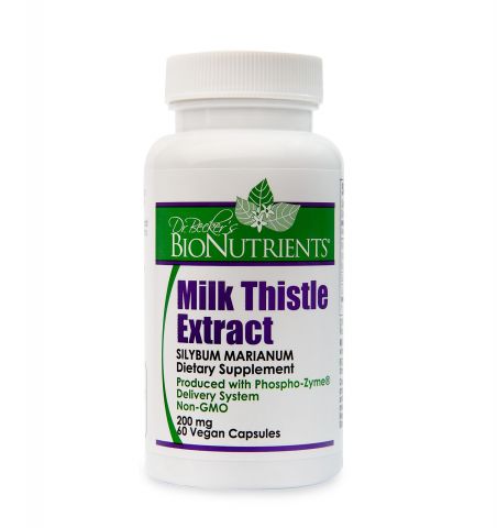 Milk Thistle Extract, 200mg, 60 Capsules